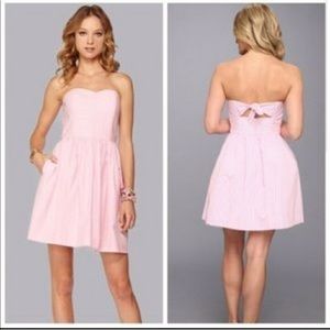 Strapless Lilly Pultizer Seersucker Dress Size 4